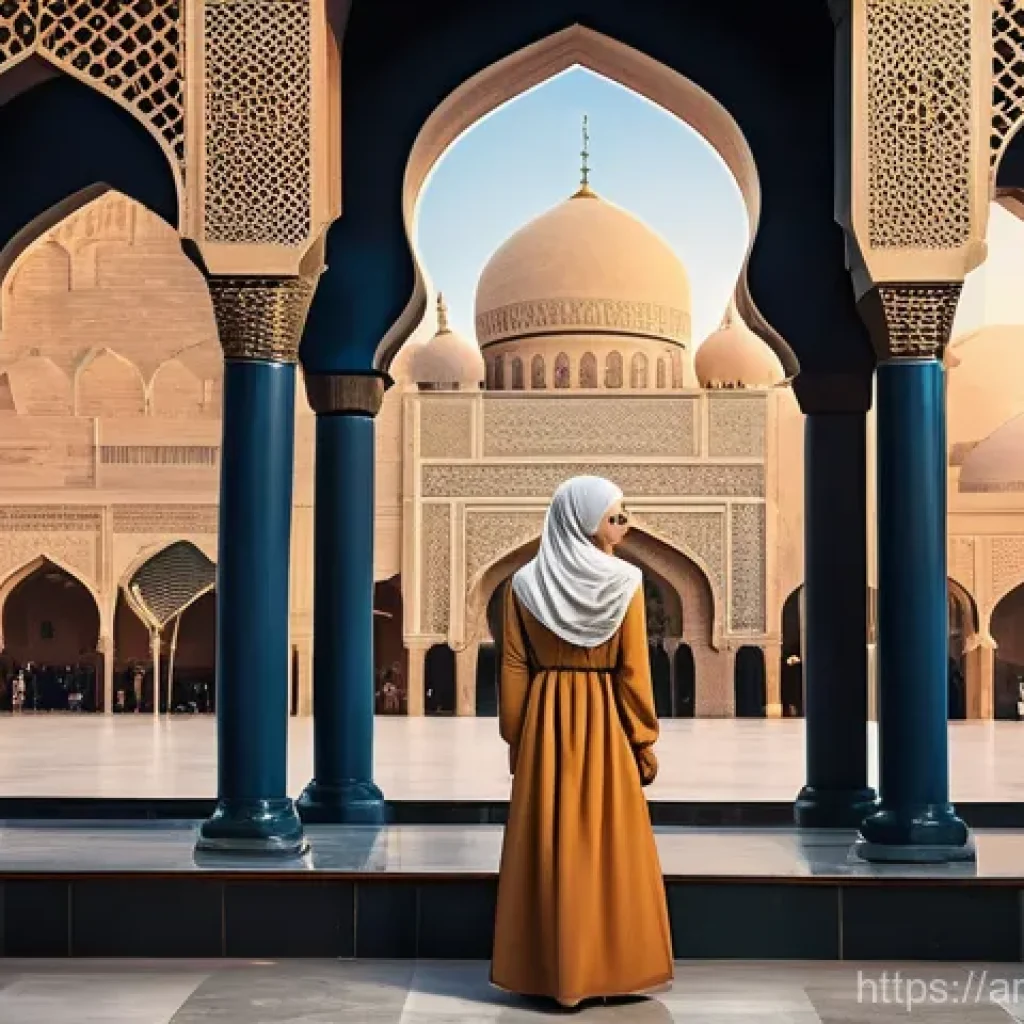 언어적 편향의 구조적 요인 - **Prompt 1: Words as Architects of Reality**
    A thoughtful young Arab woman, wearing a modest, el...