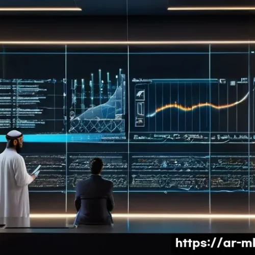 Home 33 언어적 편향 조정의 기초 - A sophisticated, modern AI research lab scene with diverse Arab data scientists and linguists collab...